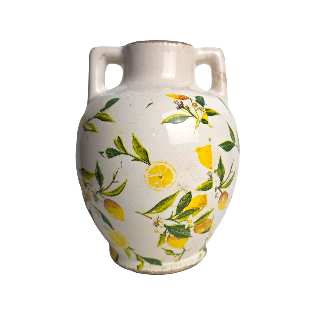 Jarrón Vintage con Limones