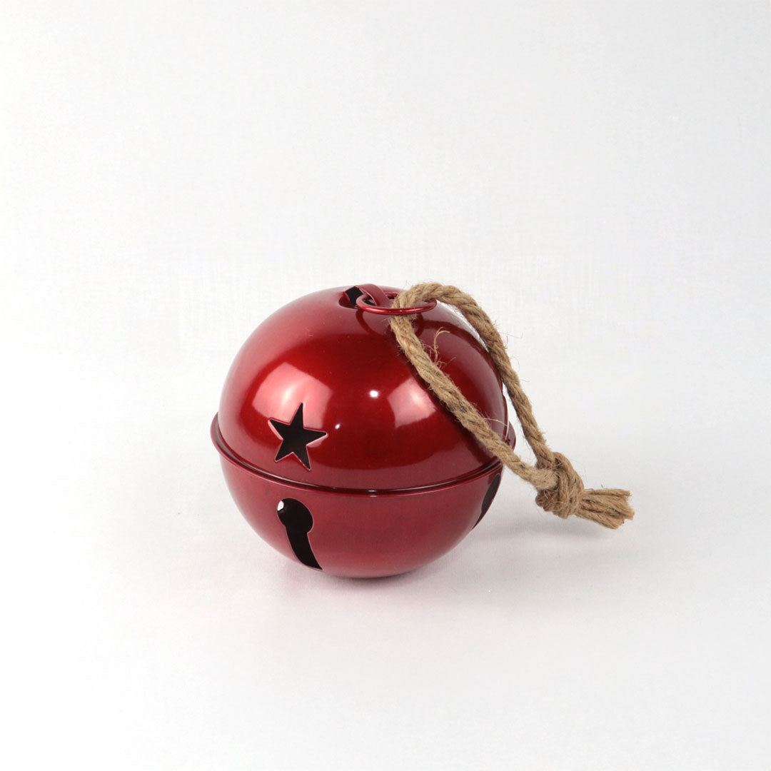 Cascabel de metal rojo