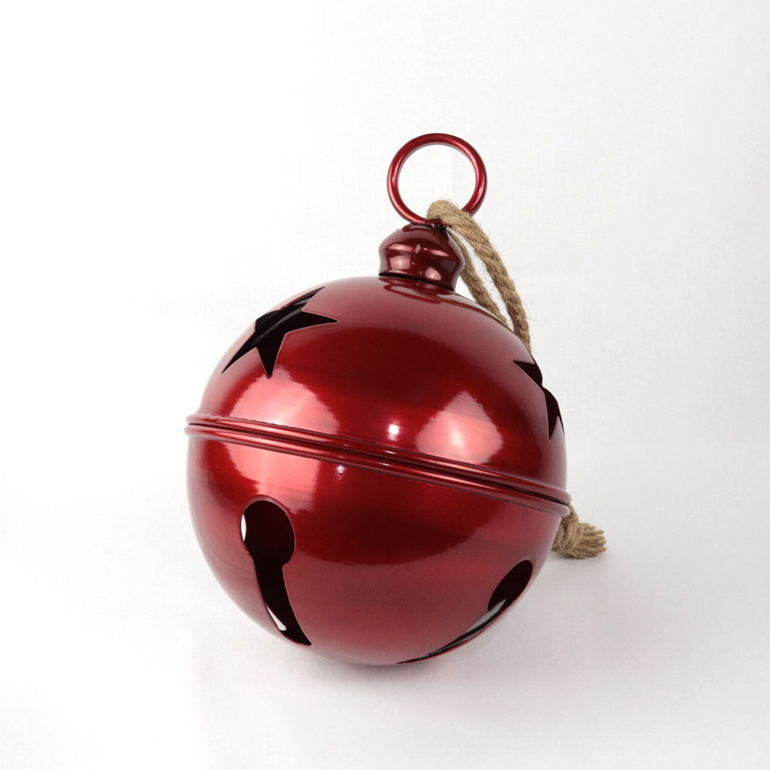 Cascabel de metal rojo
