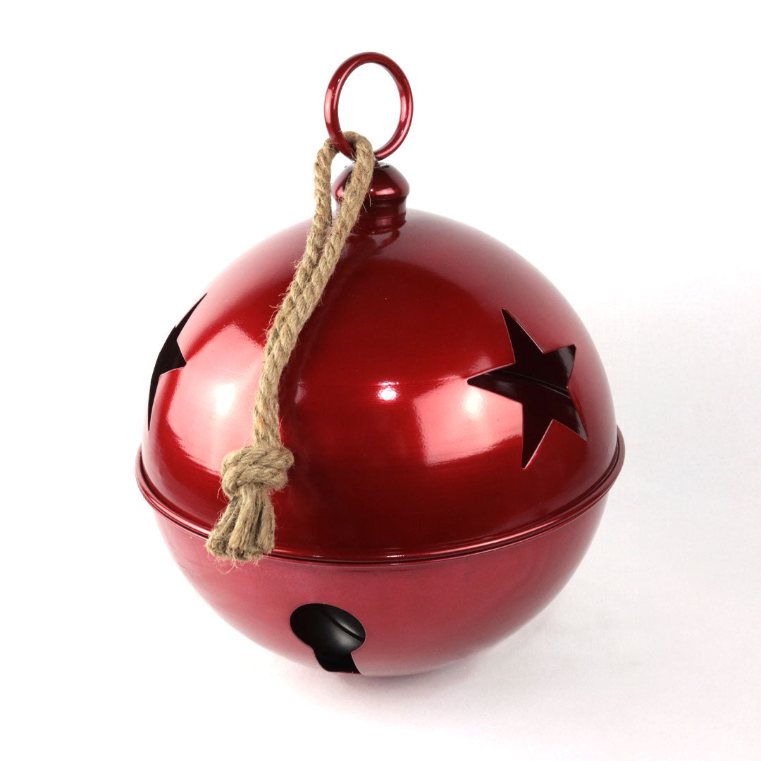 Cascabel de metal rojo