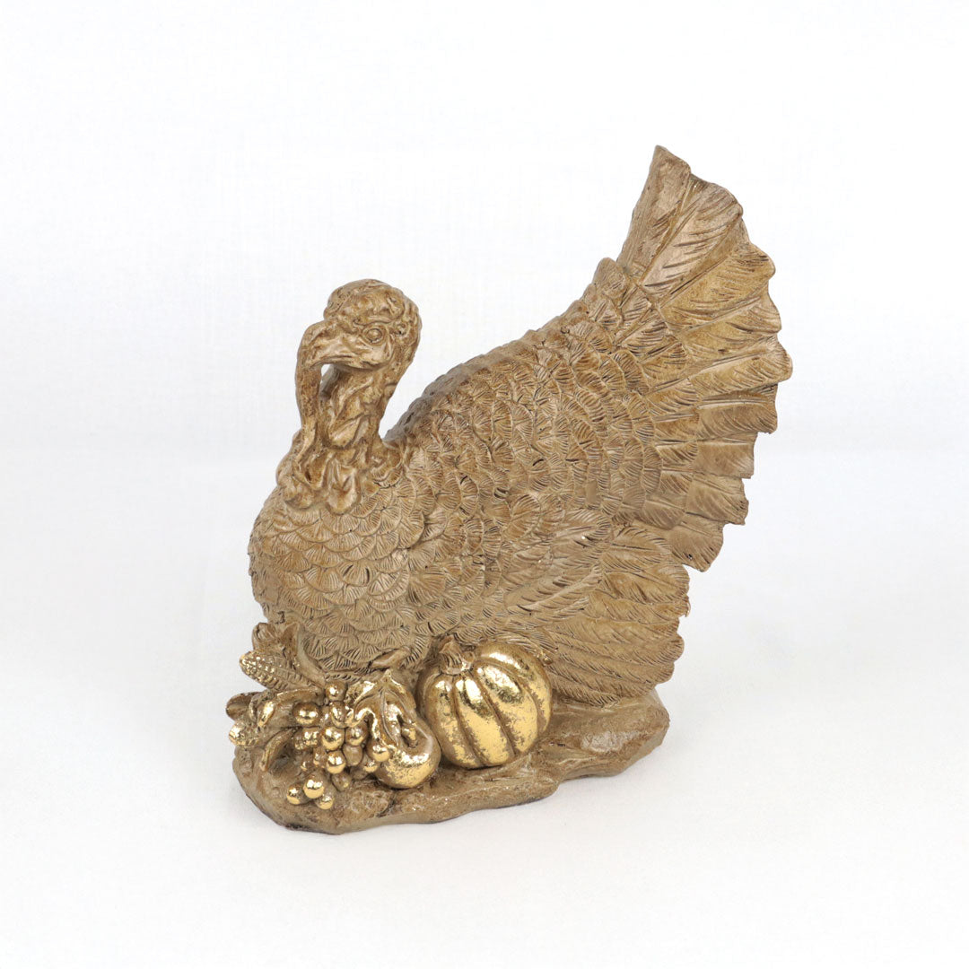 Pavo de resina con calabaza