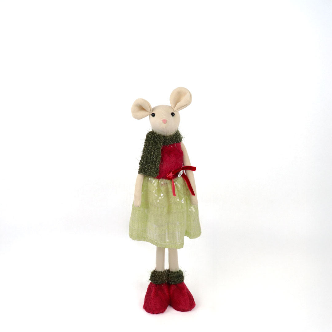 Ratoncita navidad con vestido