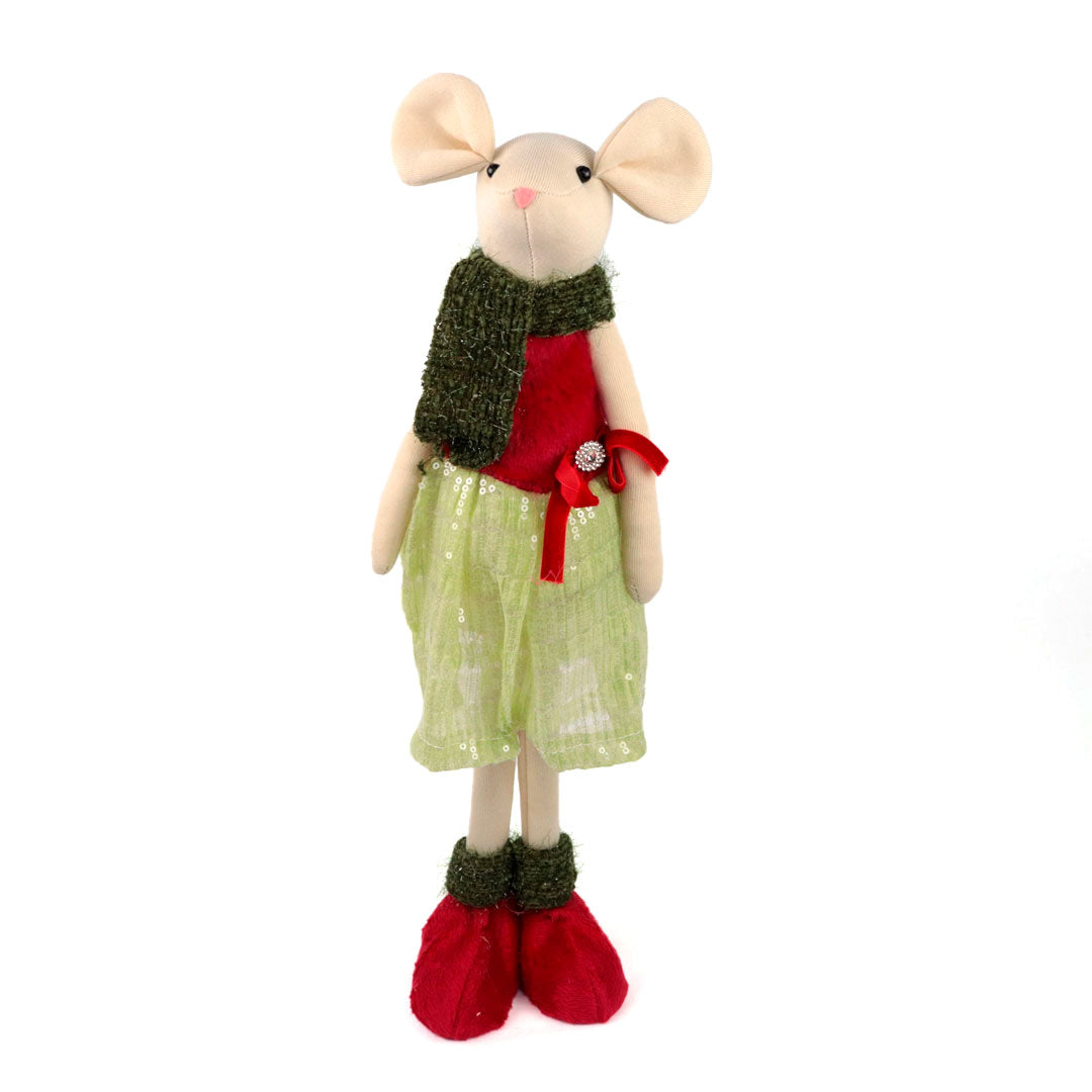 Ratoncita navidad con vestido