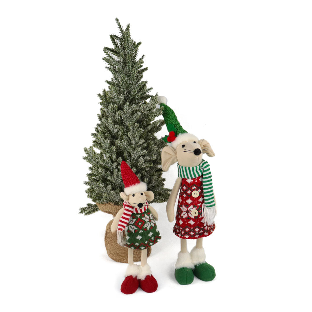Raton navideño de peluche grande