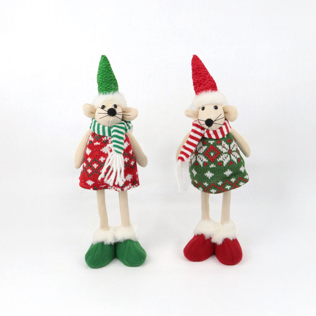 Raton navideño de peluche chico