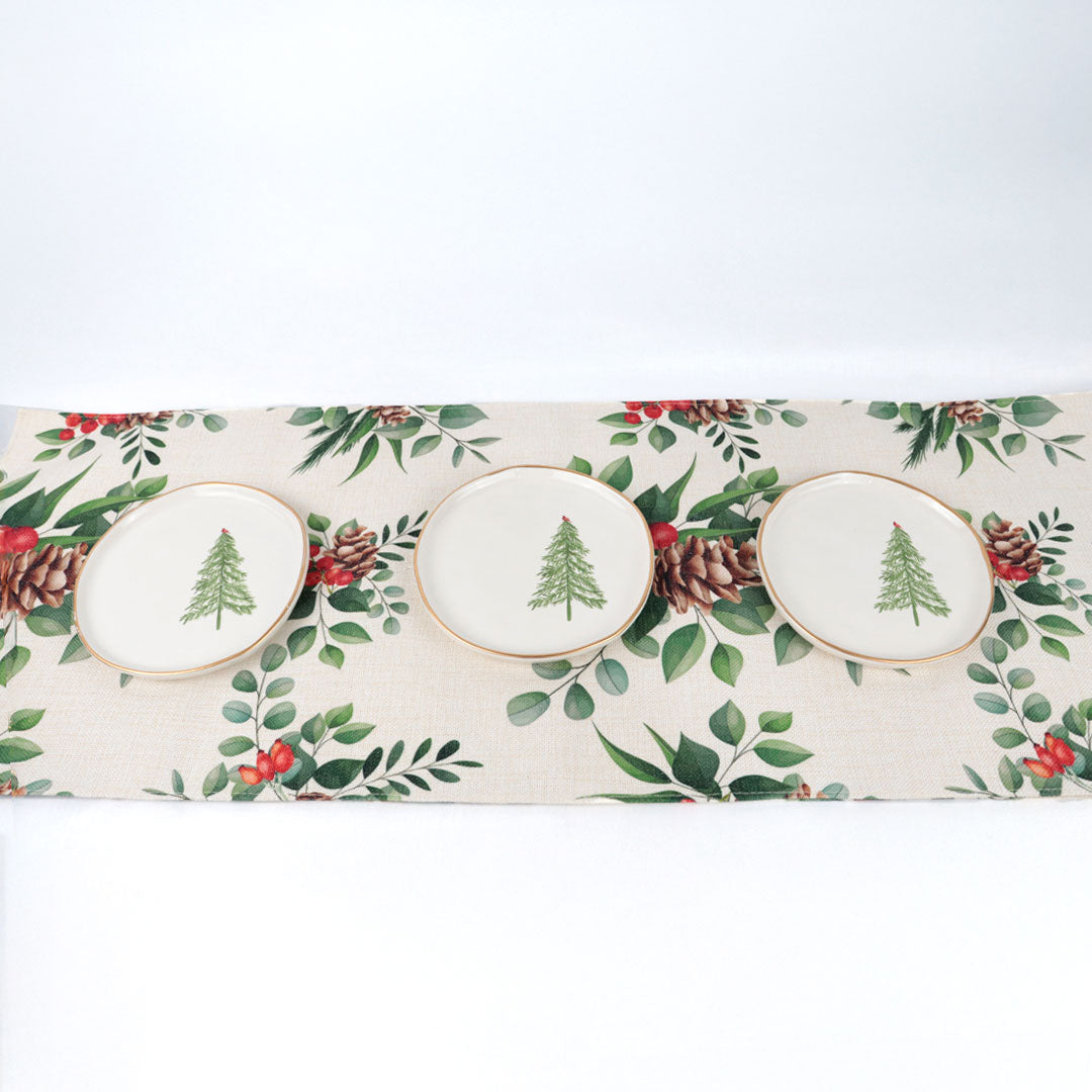 Plato ceramica navideño
