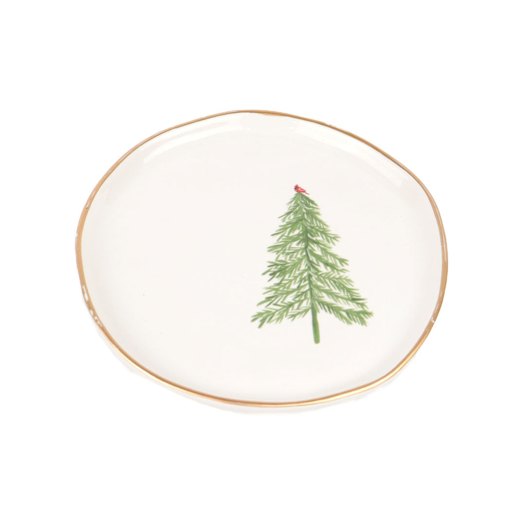 Plato ceramica navideño