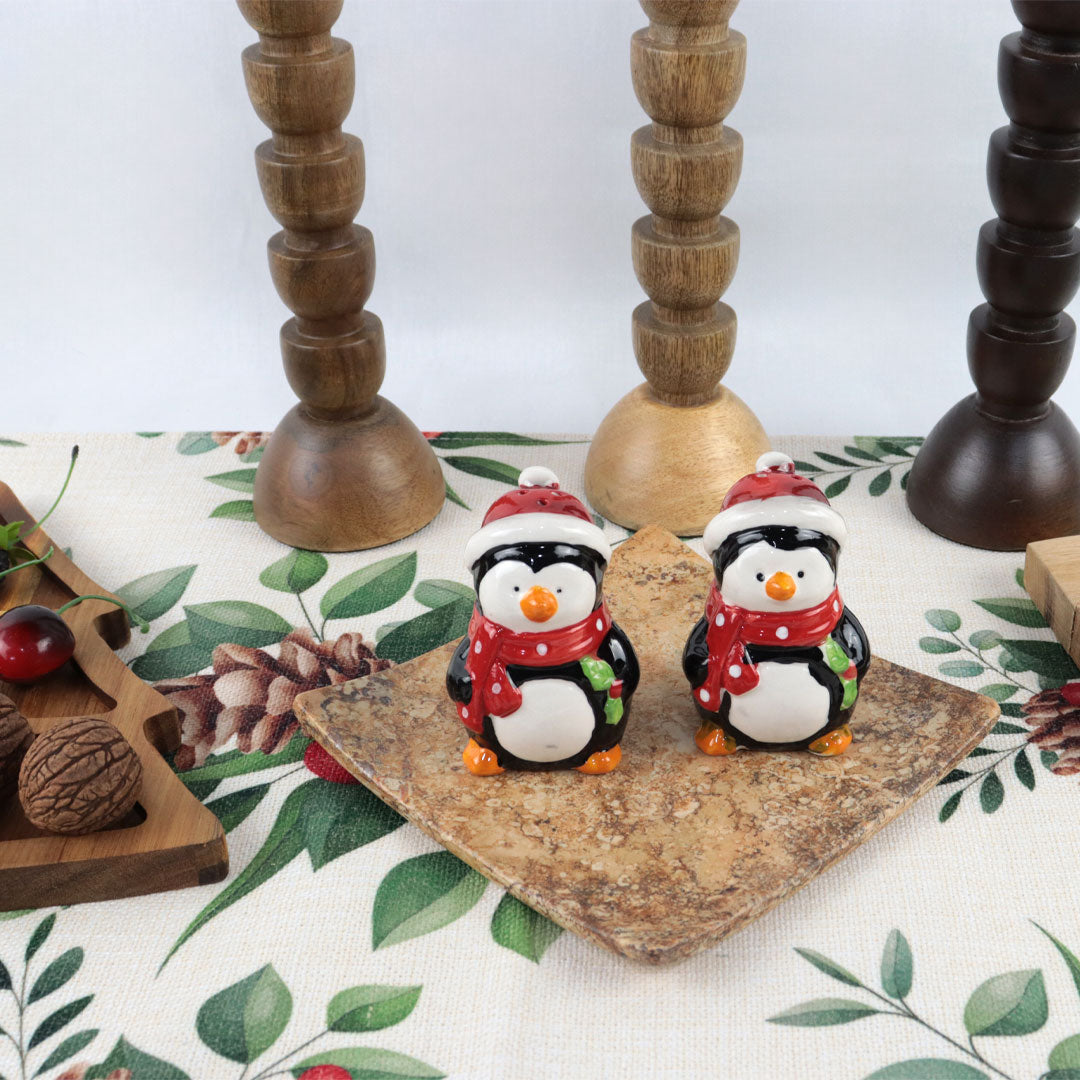Juego de salero y pimentero pingüino