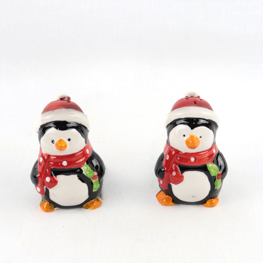 Juego de salero y pimentero pingüino