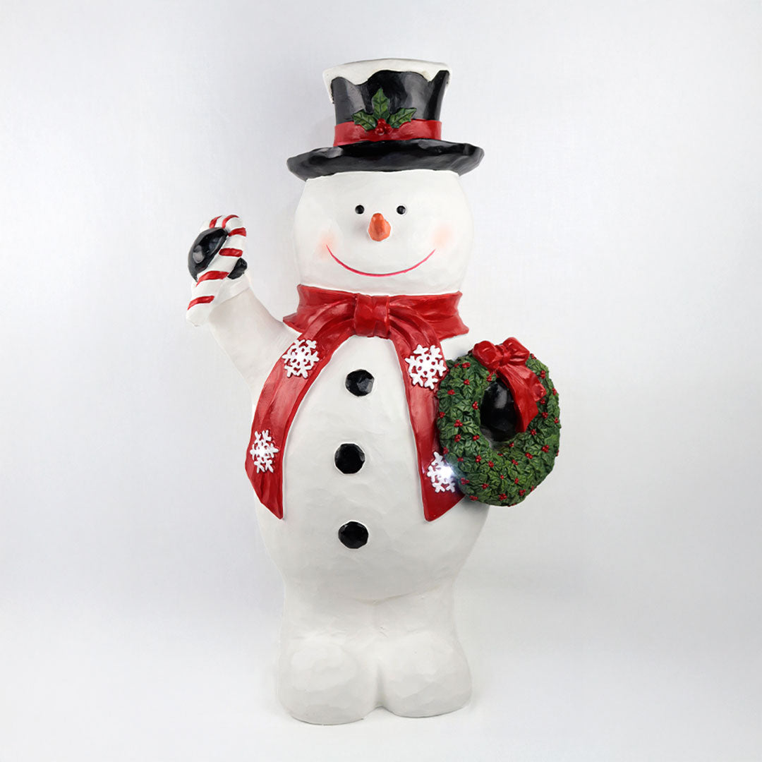 Muñeco de nieve 75 cm con LED