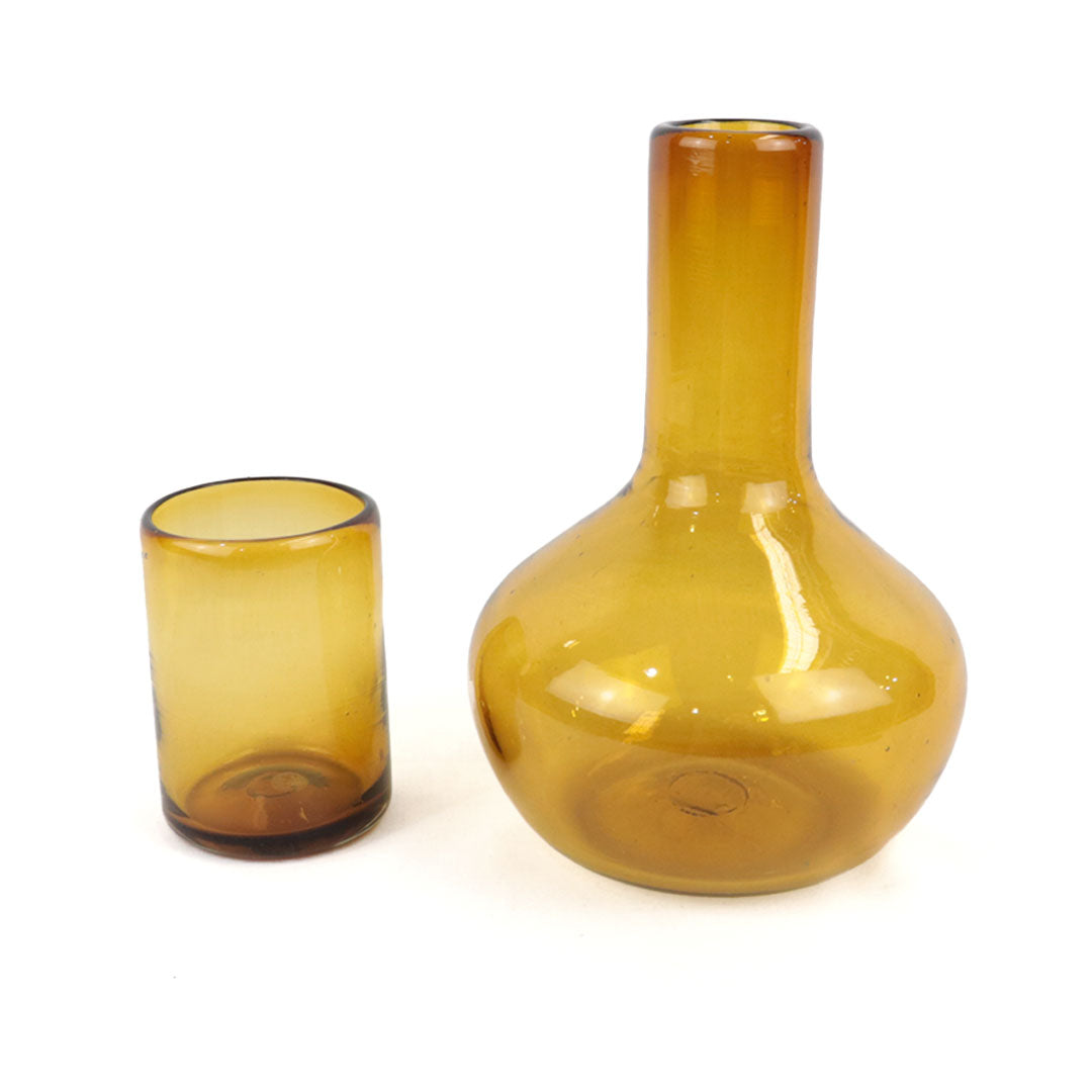 Jarra de Noche con Vaso Ambar