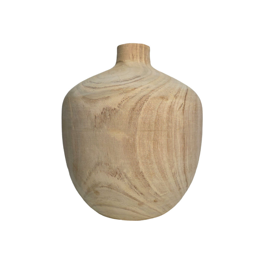 Jarrón de madera