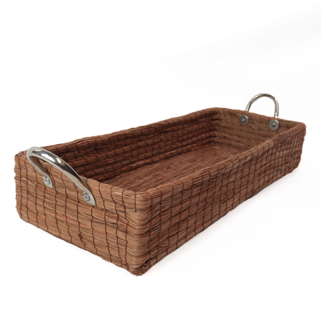 Charola de Ocoxal Asas de Metal 14x35cm