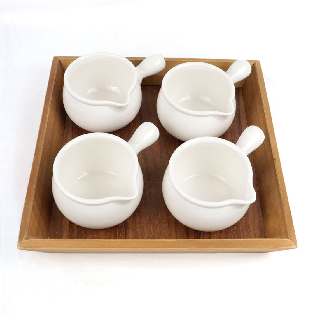 Charola de madera 25x25cm