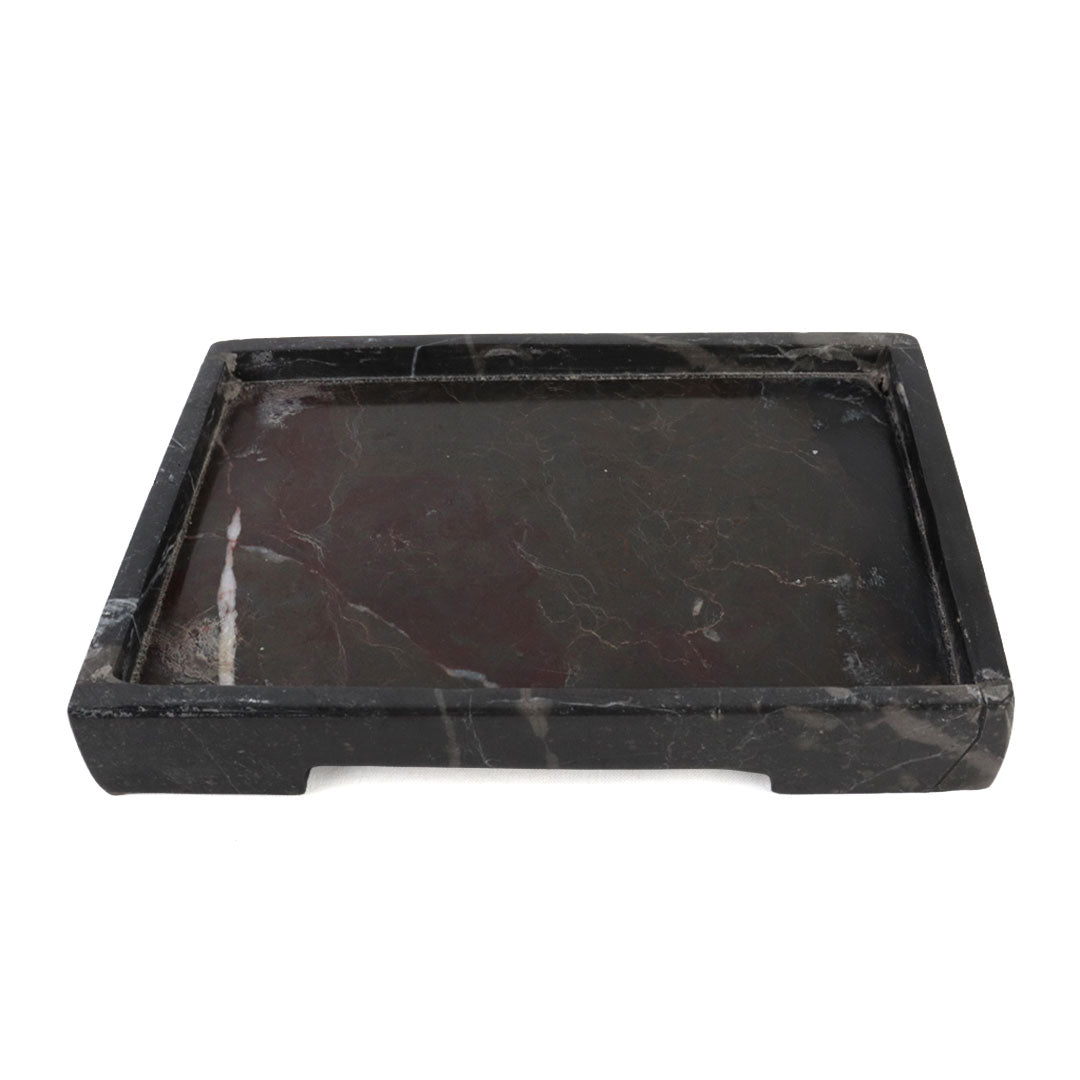 Charola Rectangular Mármol Negro