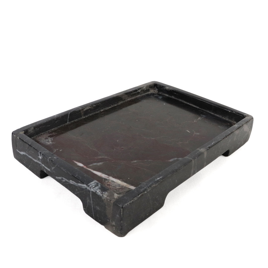 Charola Rectangular Mármol Negro