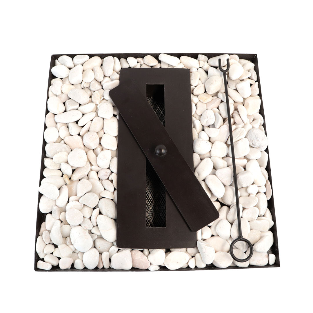 Chimenea Cuadrada 40cm Base Diagonal