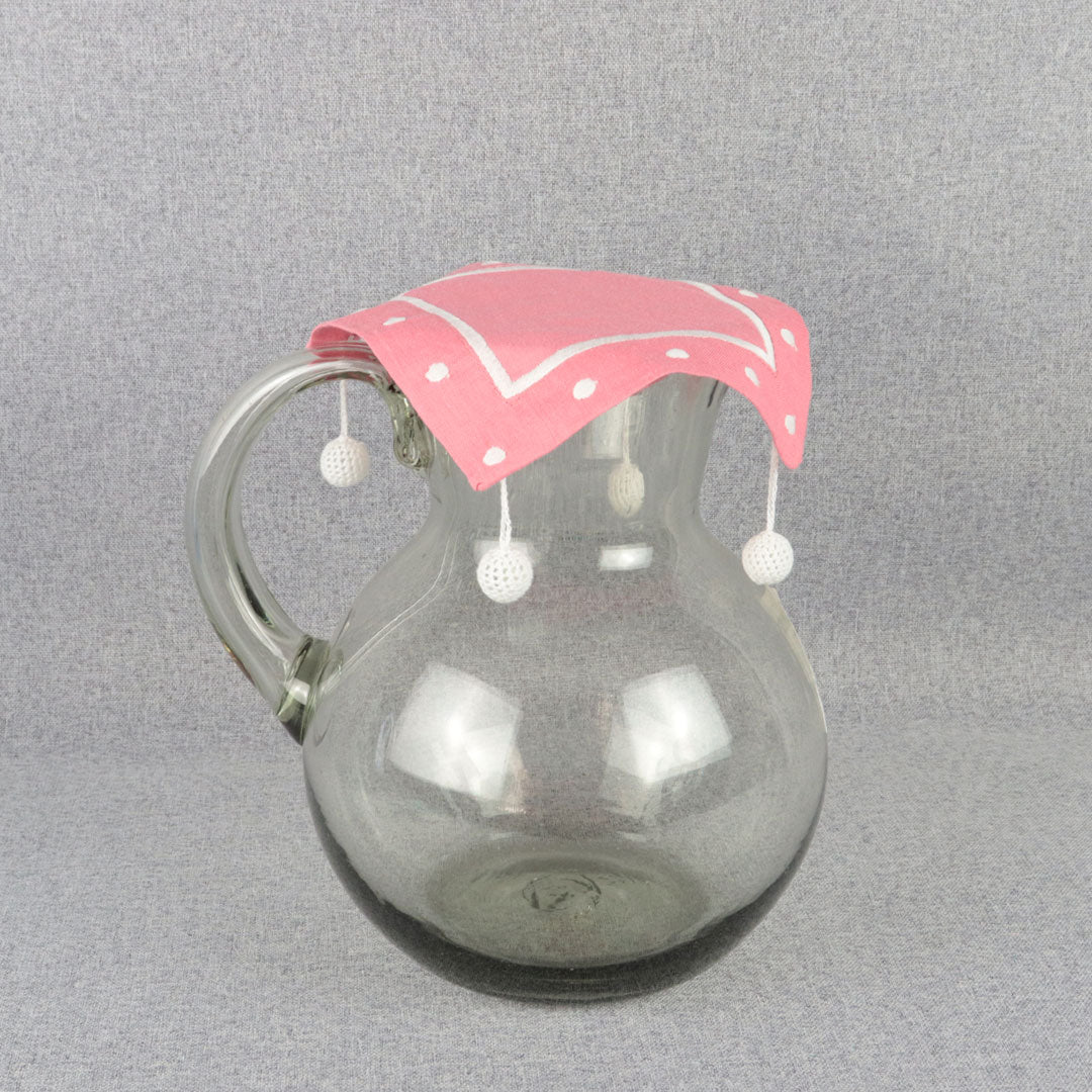 Cubre Jarras Rosa Puntos