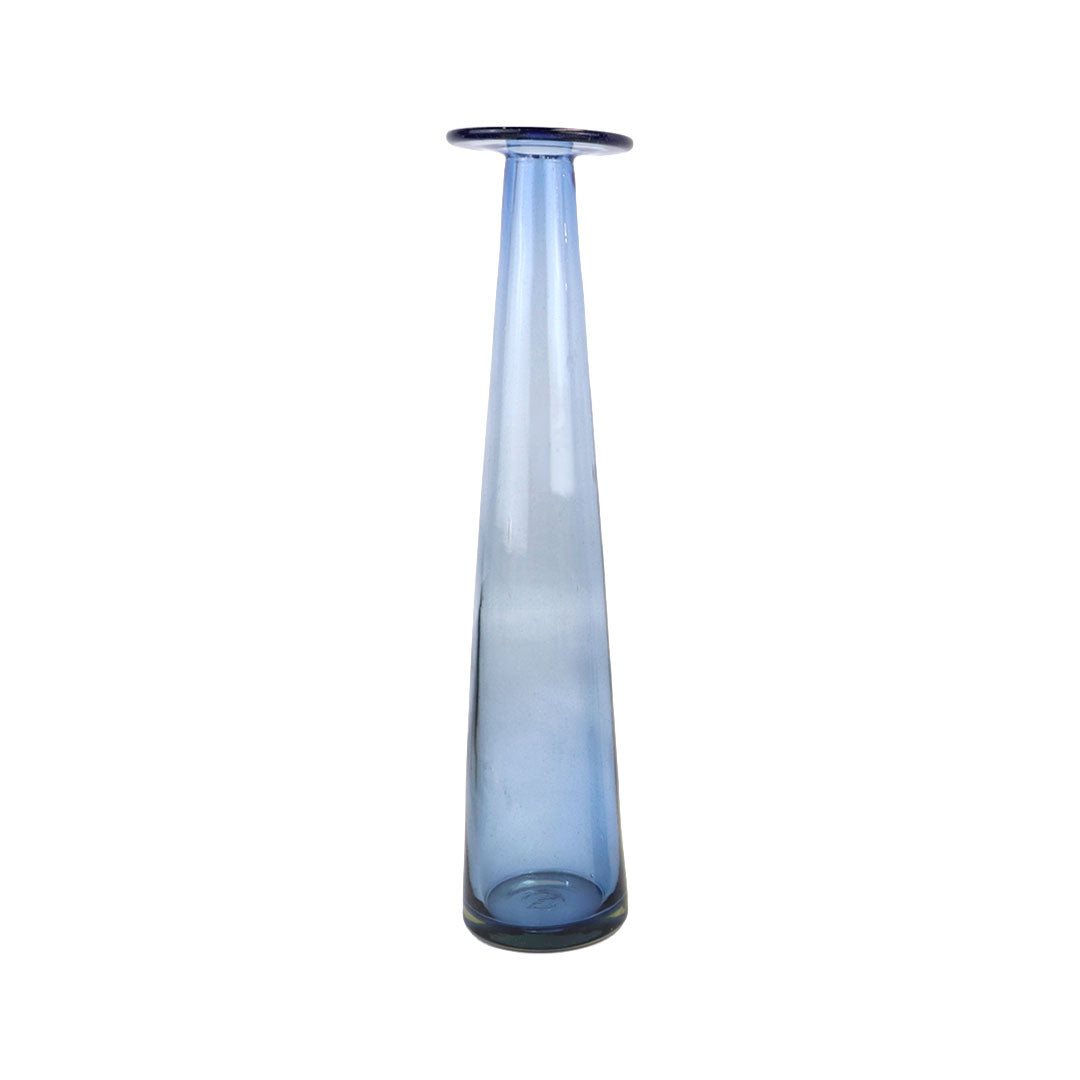 Florero Pirámide Azul