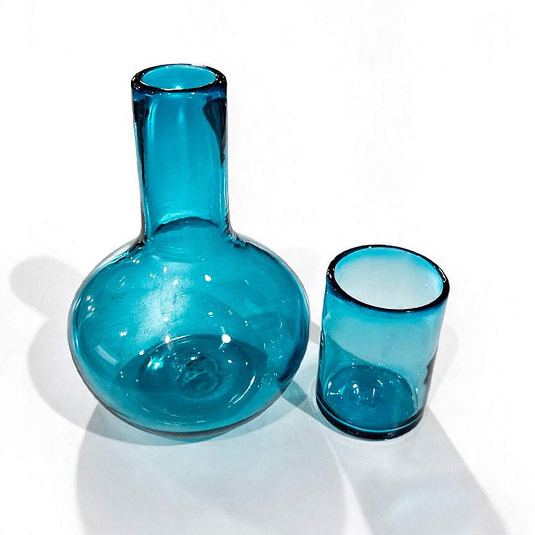 Jarra de Noche con Vaso Azul Sky