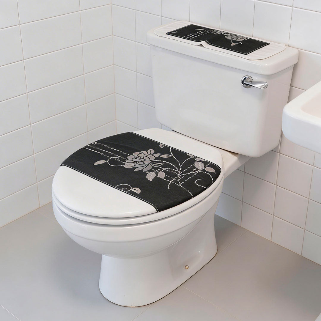 Juego para Baño Carbón con Hojas