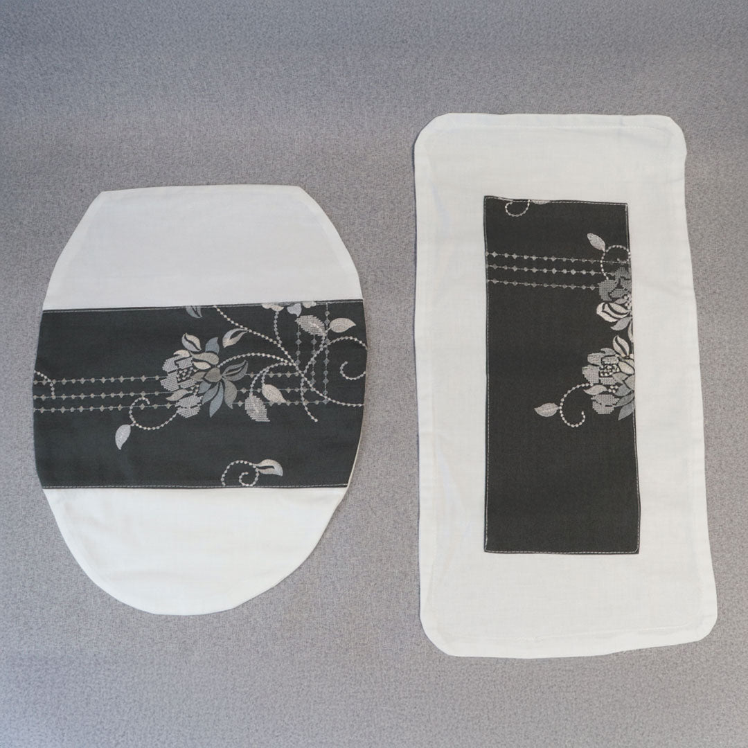 Juego para Baño Carbón con Hojas