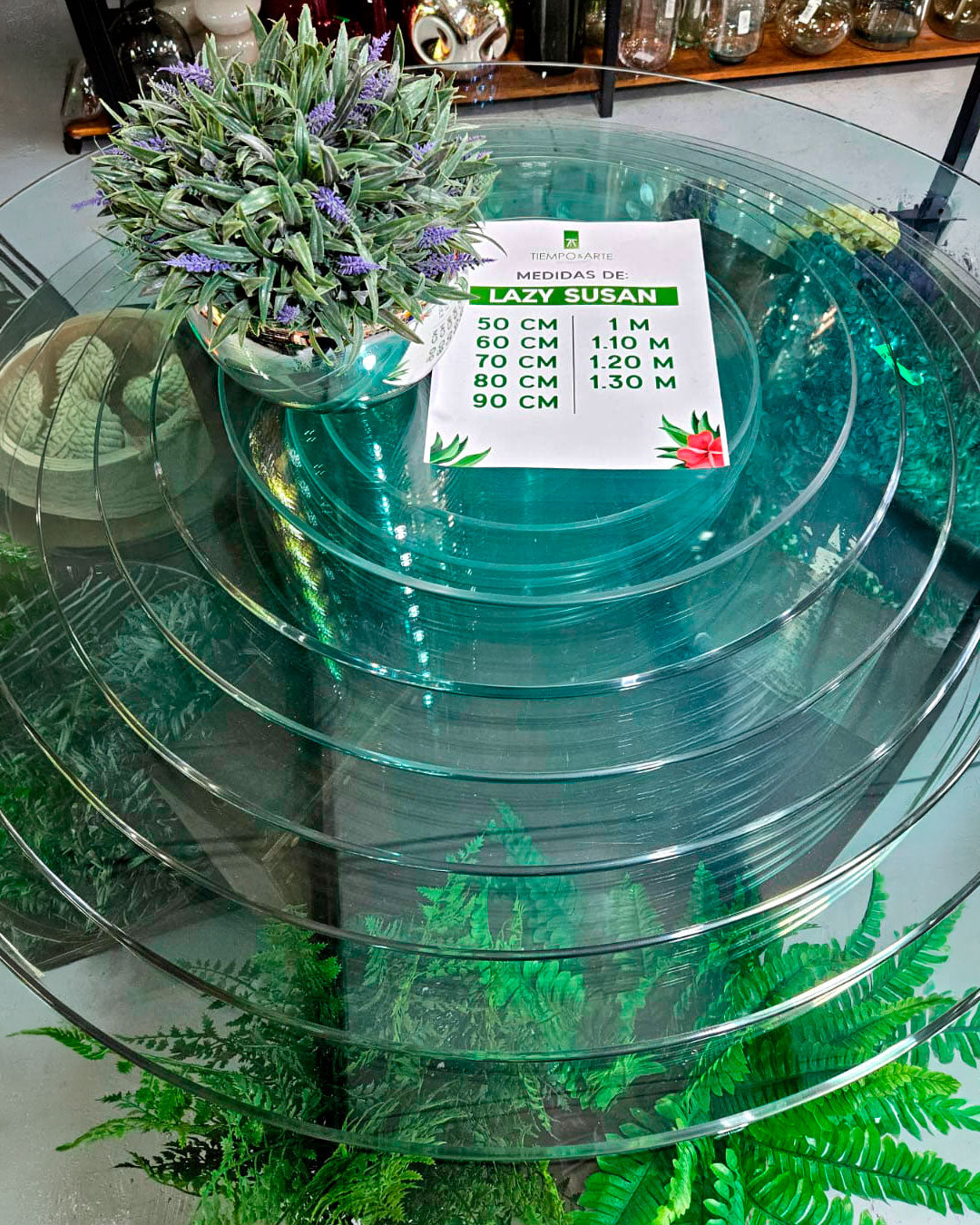 Lazy Susan Vidrio