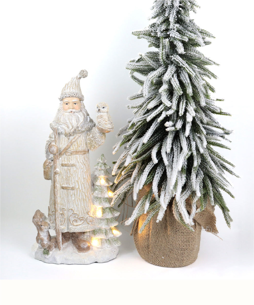 Santa vintage iluminado