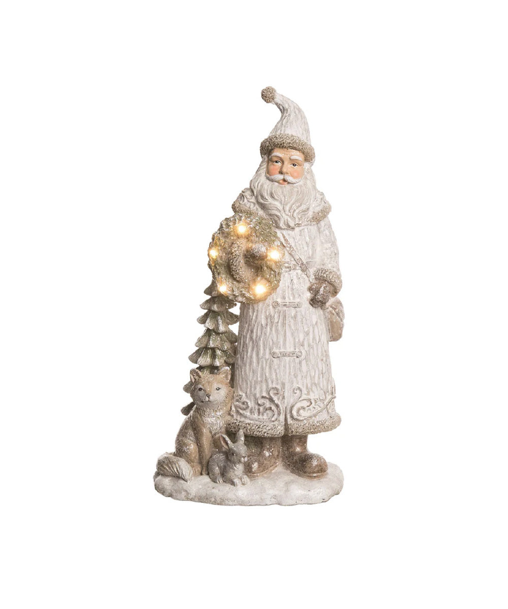 Santa vintage iluminado
