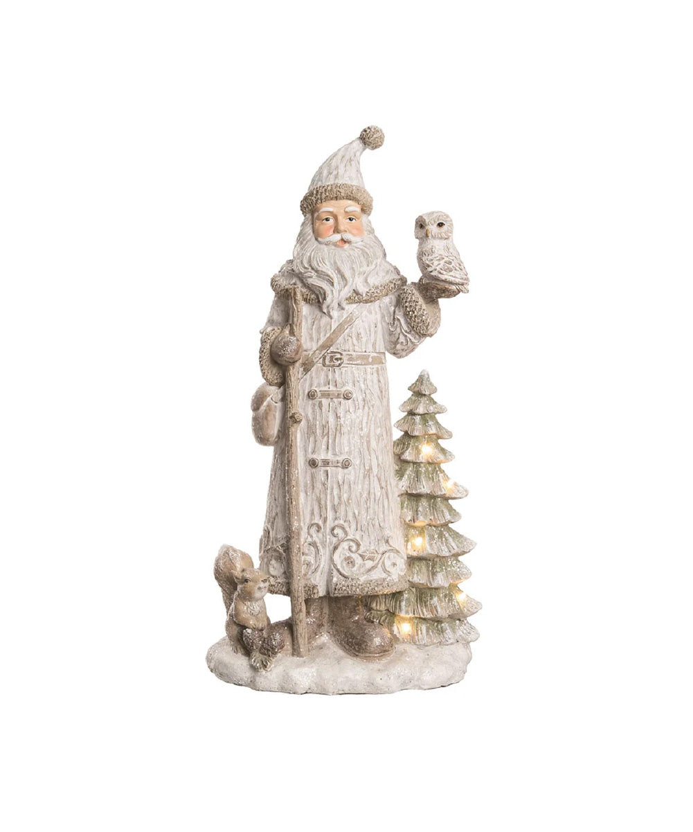 Santa vintage iluminado