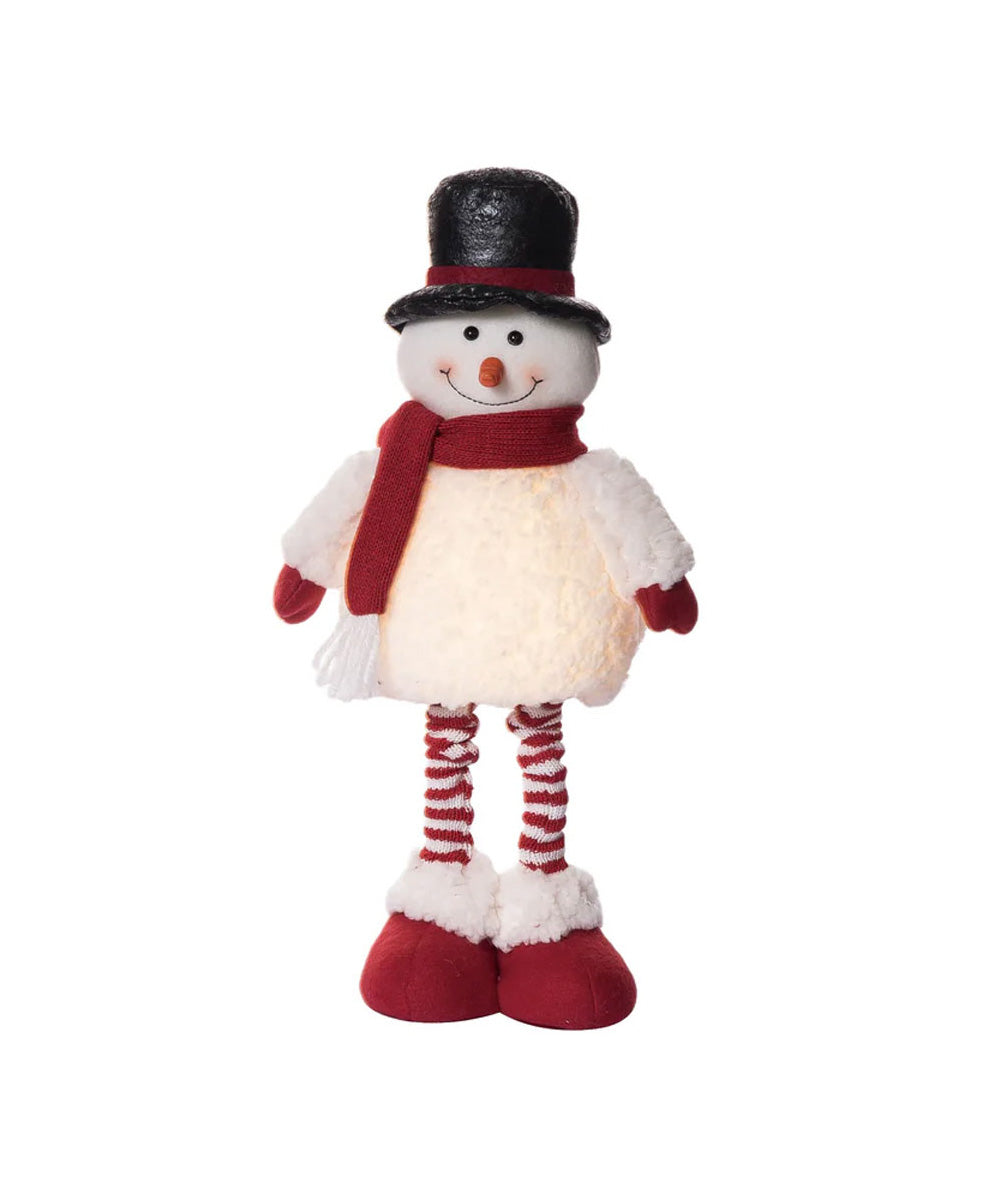Muñeco de nieve con luz 48 cm