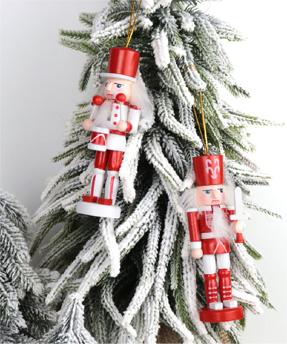 Set de 4 Cascanueces colgantes Rojos