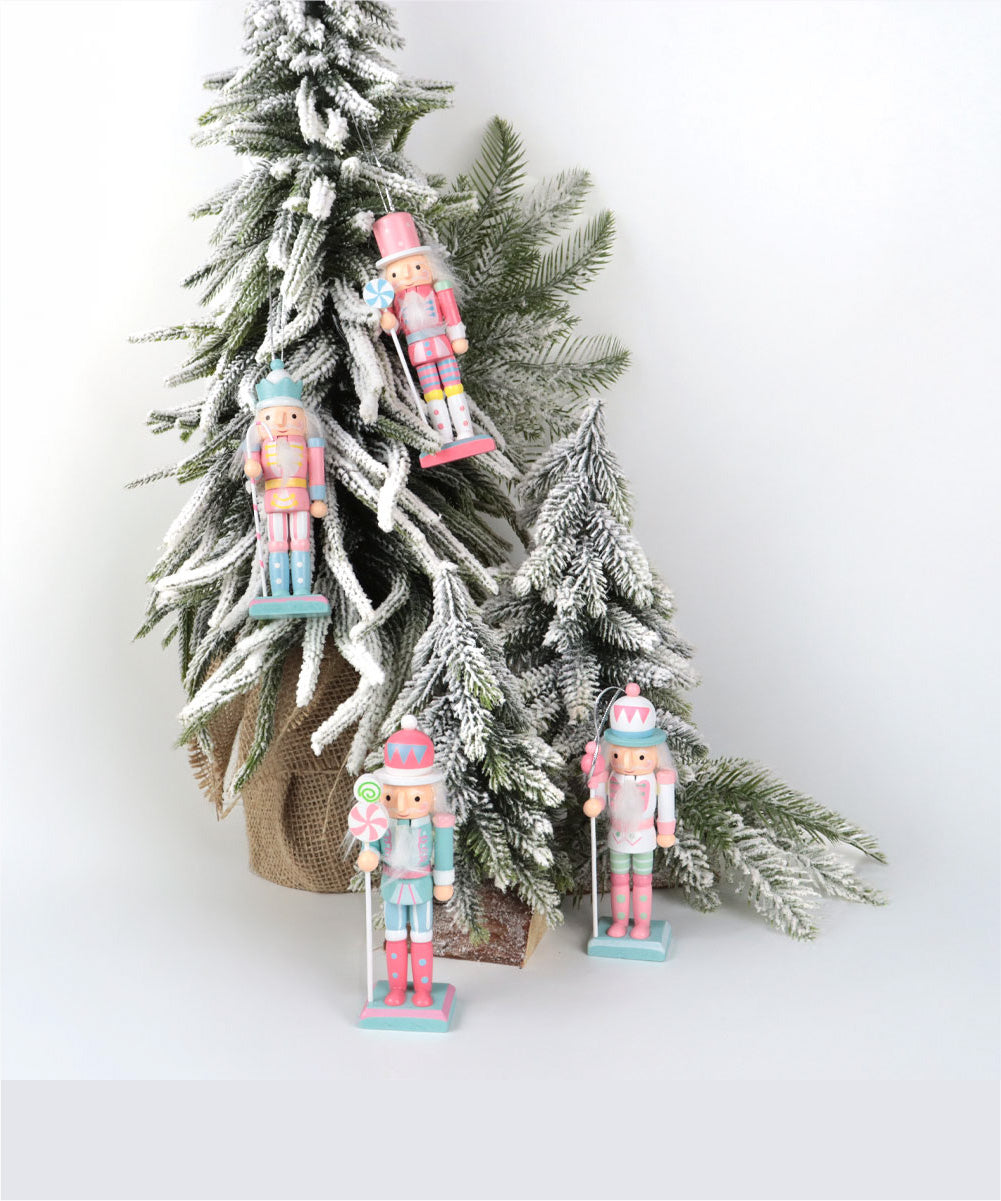 Set de 4 Cascanueces colgantes Pastel