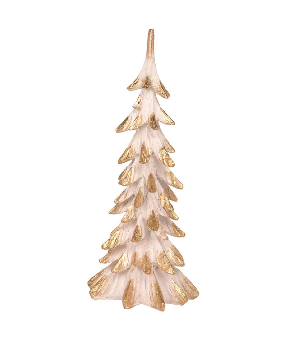 Árbol elegante blanco con dorado