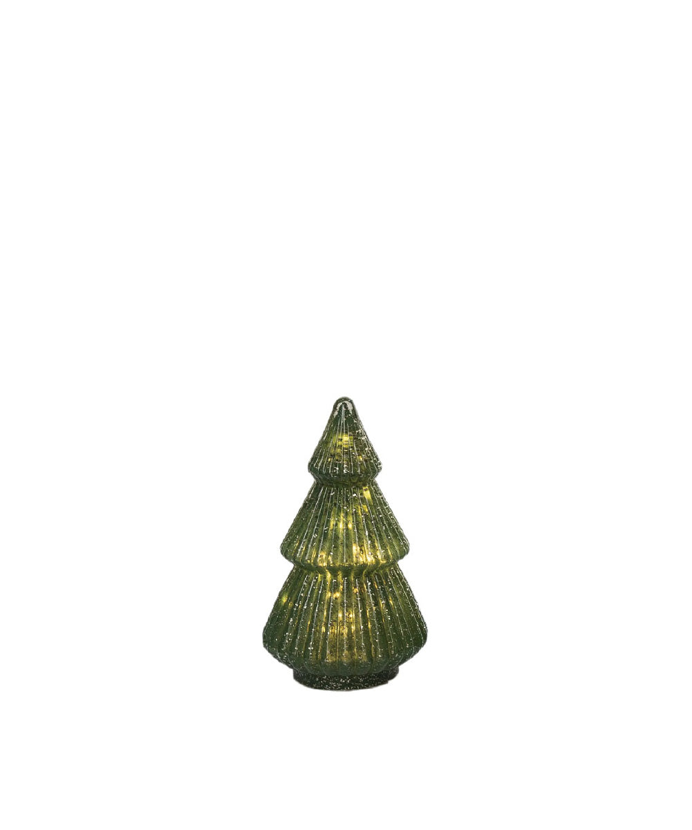 Árbol de navidad verde con luz
