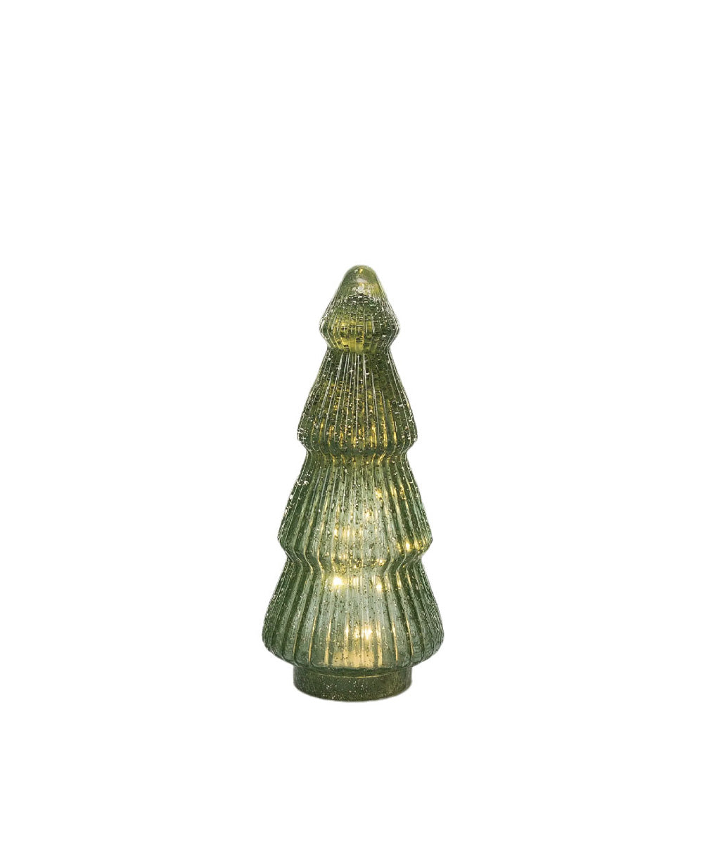 Árbol de navidad verde con luz