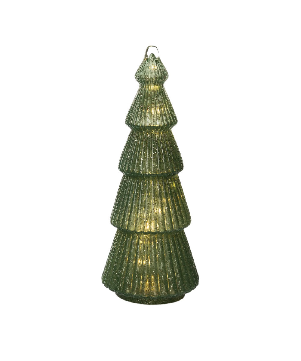 Árbol de navidad verde con luz