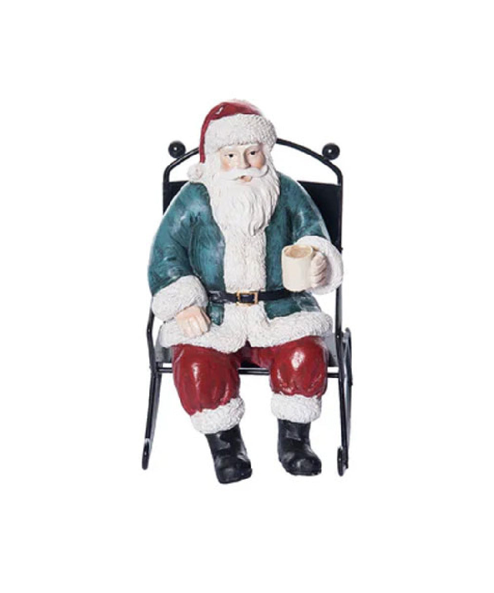 Santa Claus en mecedora