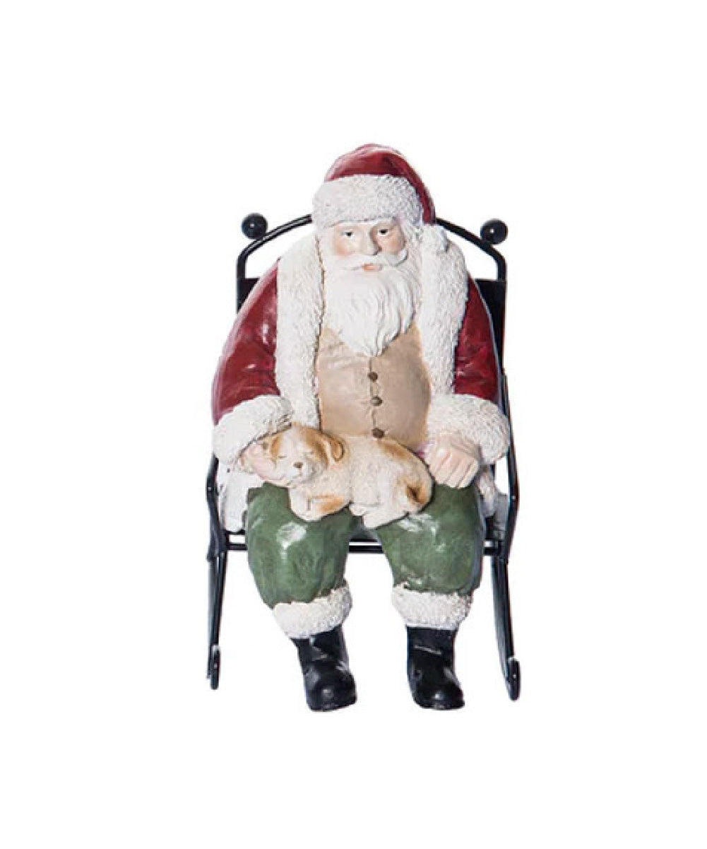Santa Claus en mecedora