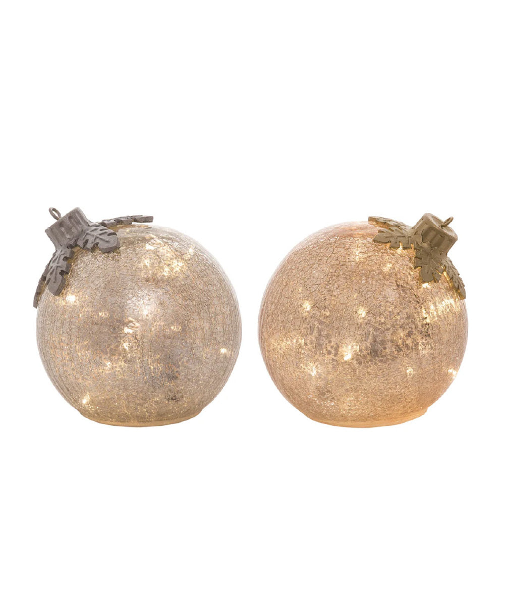 Esfera iluminada de cristal