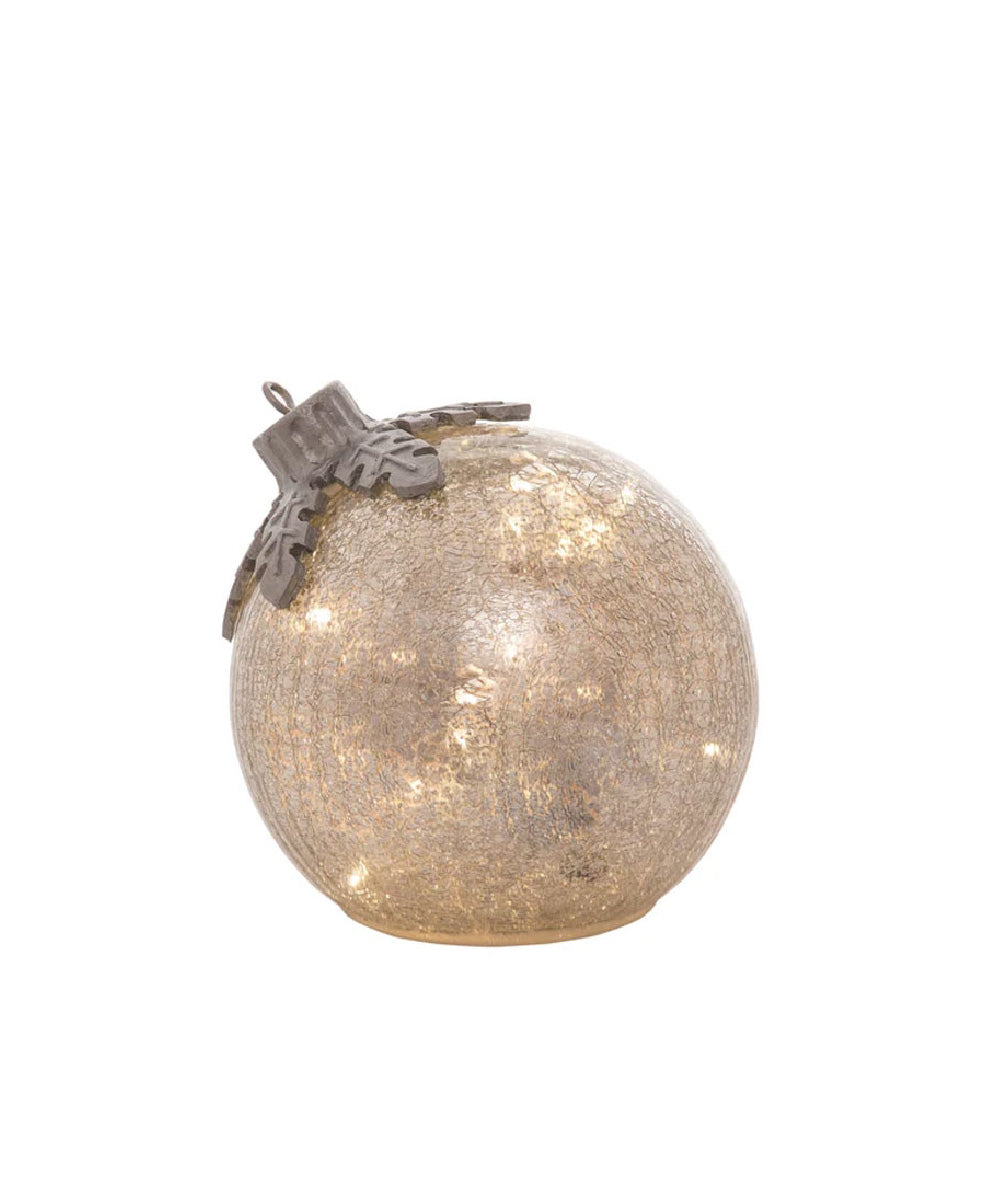 Esfera iluminada de cristal