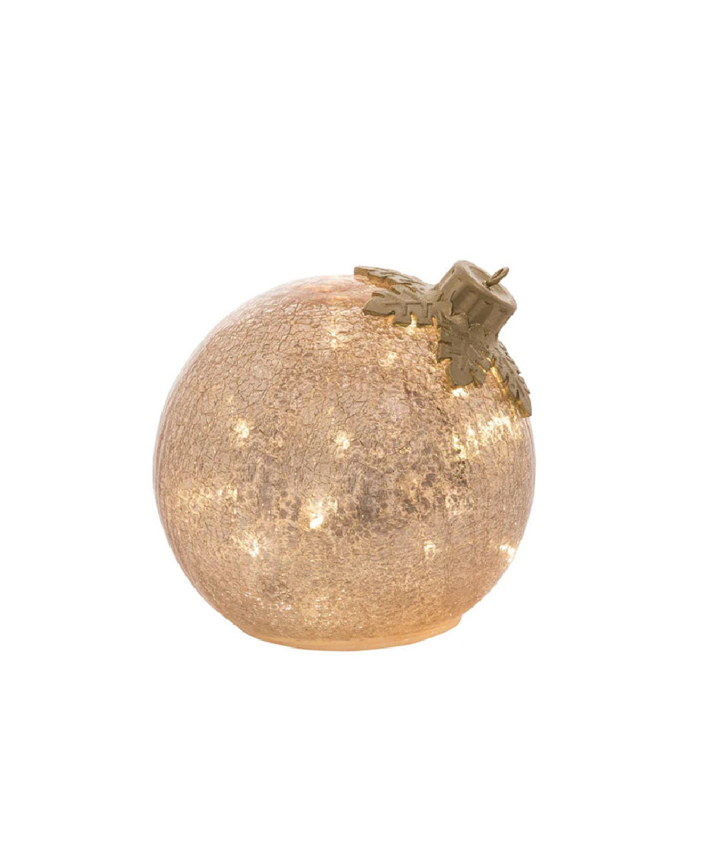 Esfera iluminada de cristal
