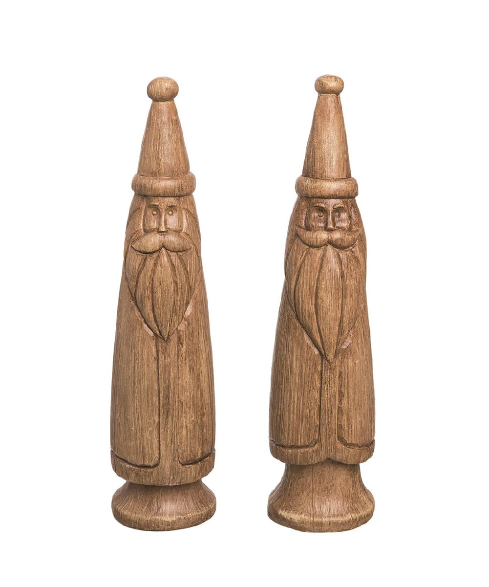 Santa Claus estilo madera