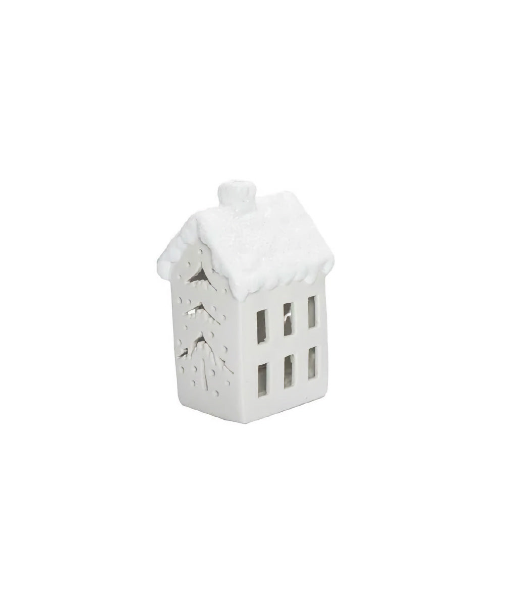 Mini casita cerámica con luz