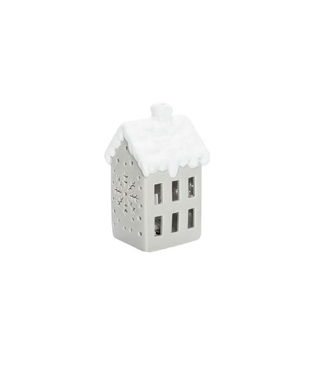 Mini casita cerámica con luz