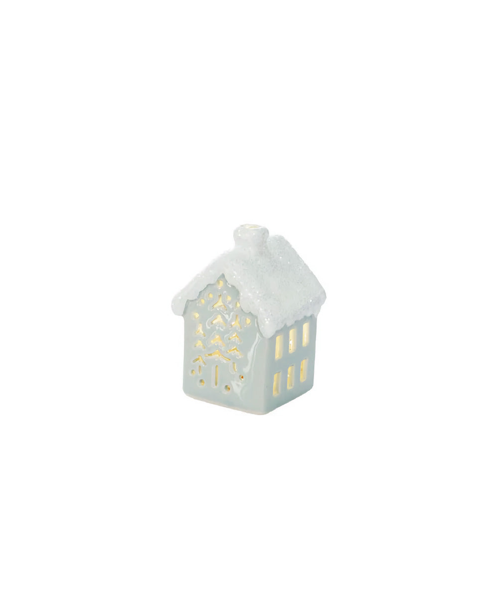 Mini casita cerámica con luz