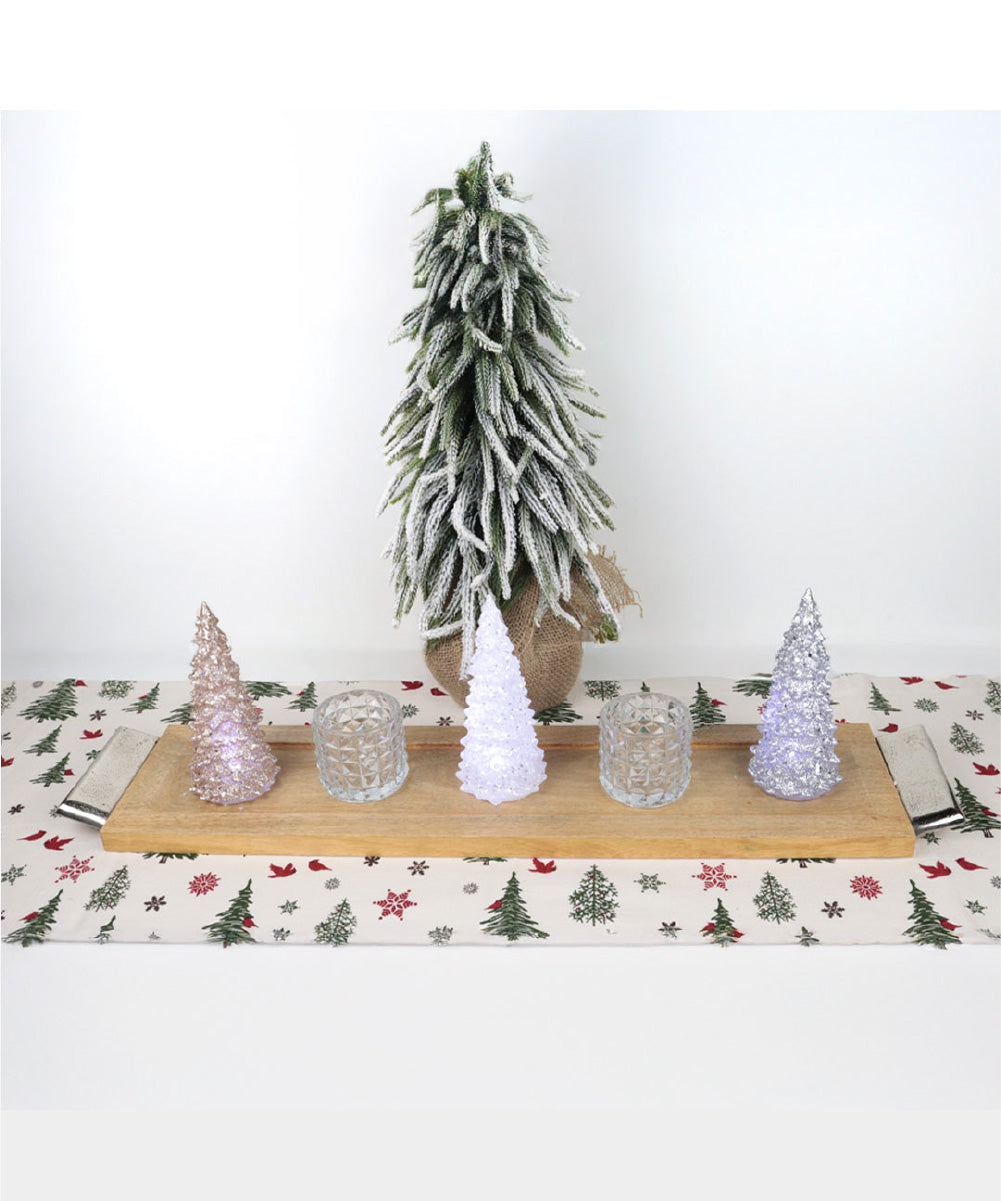 Árbol acrílico con luz 18 cm