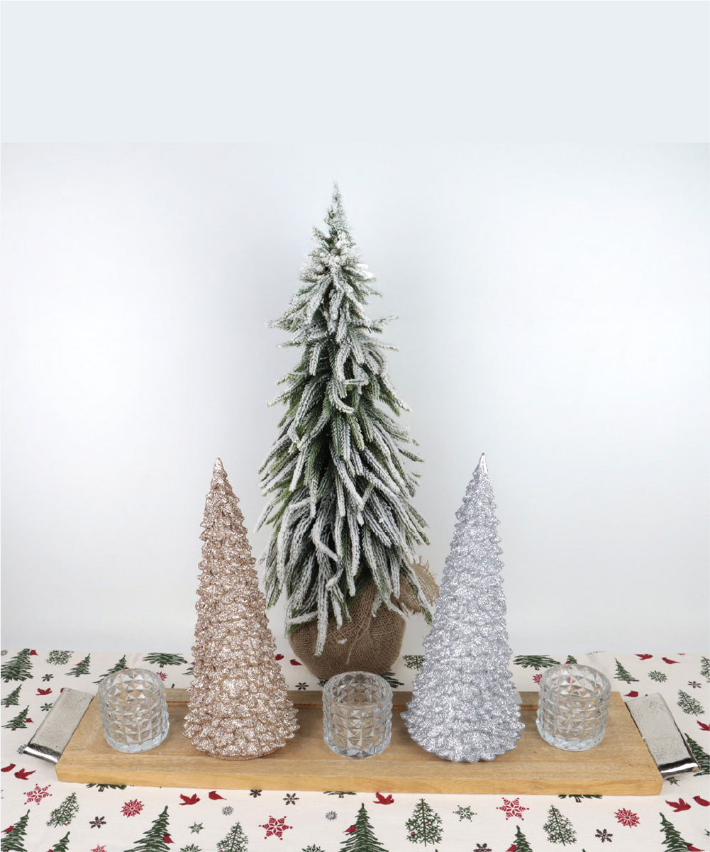 Árbol acrílico con luz 30 cm