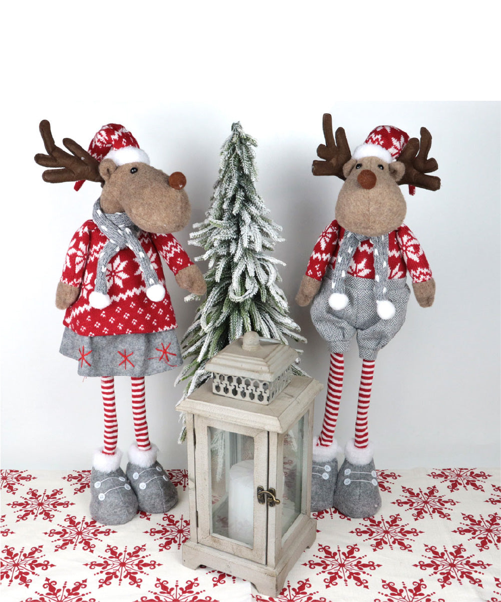 Alce navideño de tela 70 cm