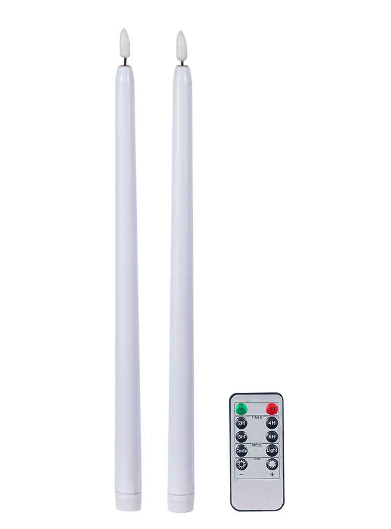 Set de 2 velas blancas